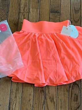 NWT SweetHoney Neon Butterfly Skort | Girls Size 10 | Athletic Tennis Skirt